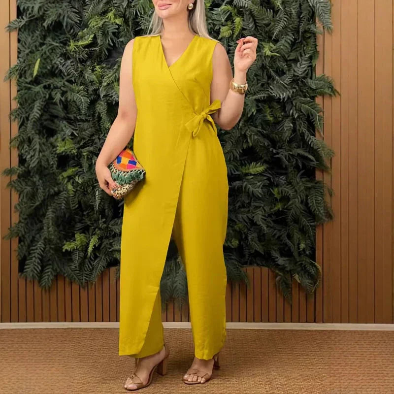 Nyelina | Elegant Flow Wrap Jumpsuit