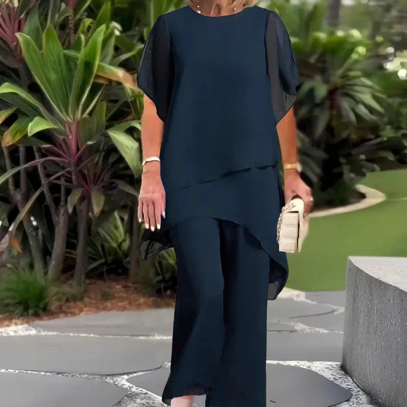 Isabella | Draped Elegance Two-Piece Set