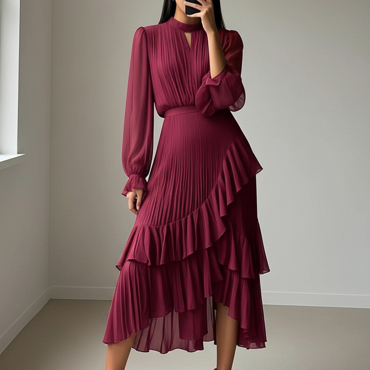 Seraphina | Elegant Pleated Occasion Dress