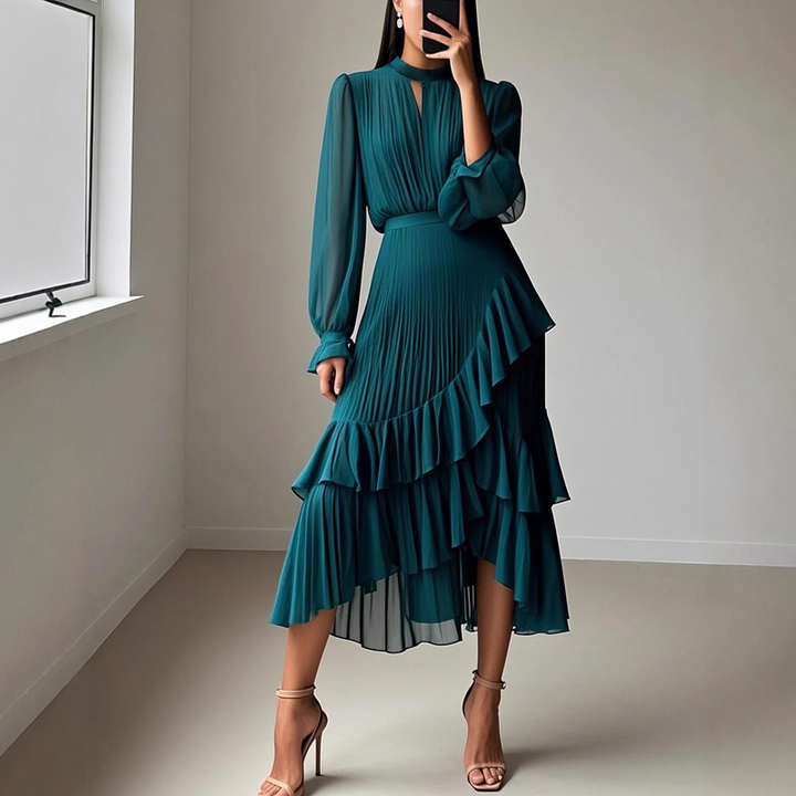 Seraphina | Elegant Pleated Occasion Dress